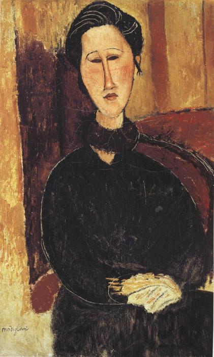 Amedeo Modigliani Portrait of Anna Zborowska (mk39) oil painting picture